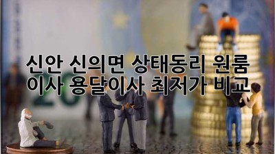 신안 신의면 상태동리 원룸 이사, 용달이사 최저가 비교!